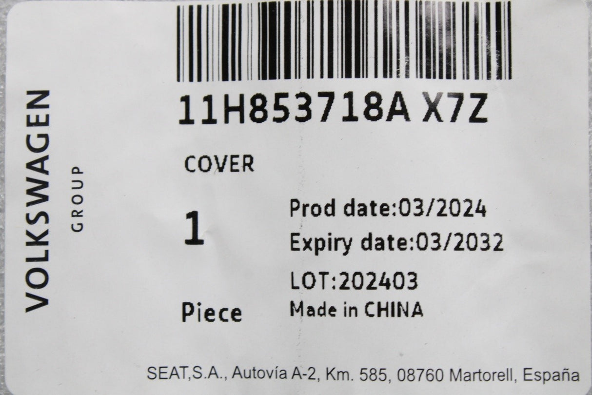 CUPRA Tavascan 2024-on front wheel arch cover (right) 11H853718A X7Z
