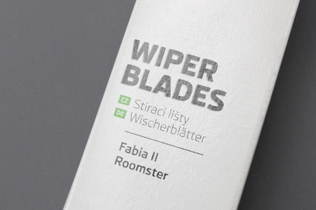 Skoda Fabia 07-15 Roomster front windscreen wiper blades RHD 5J2998001