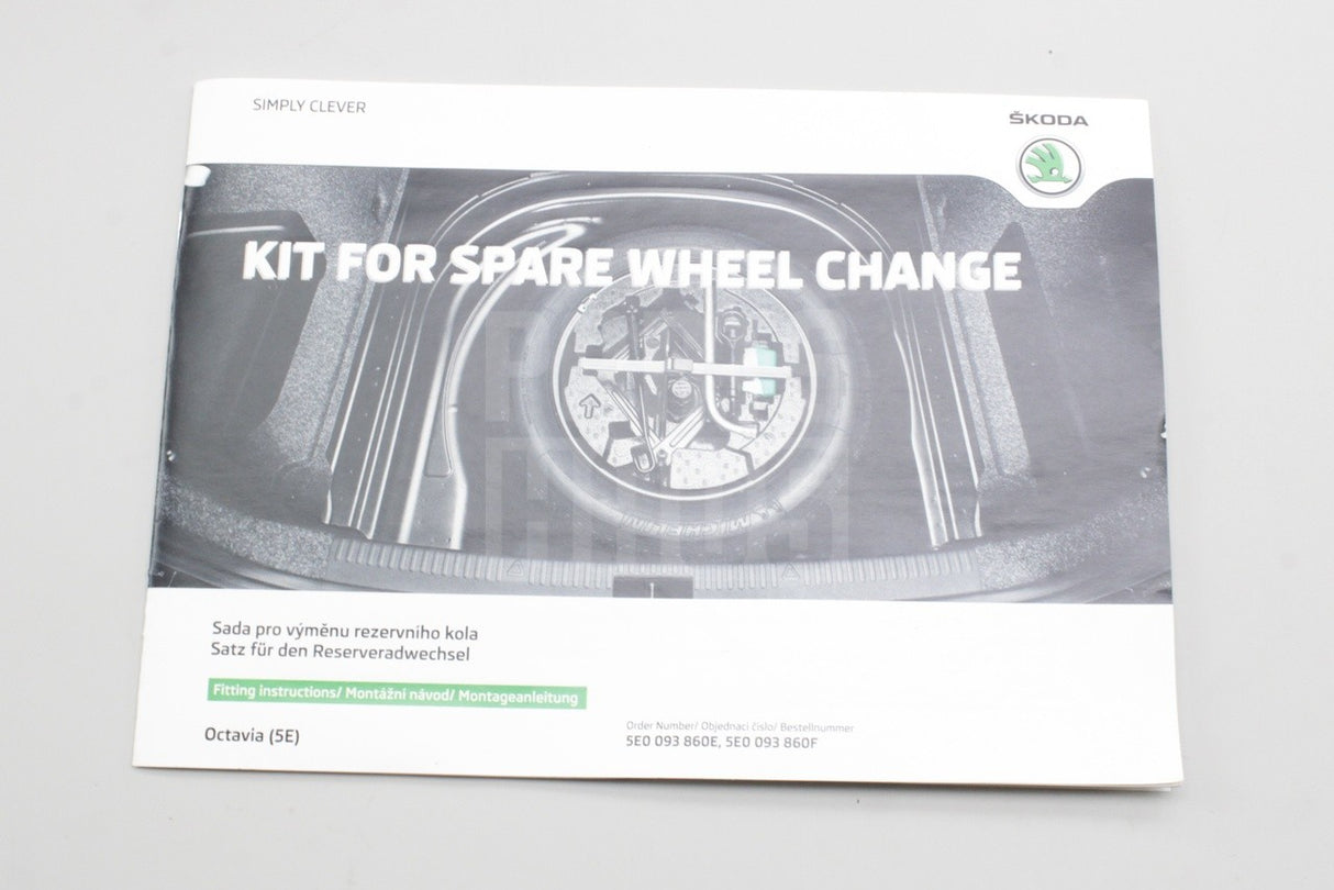 Skoda Octavia 2013-2021 temporary spare wheel kit 5E0093860E