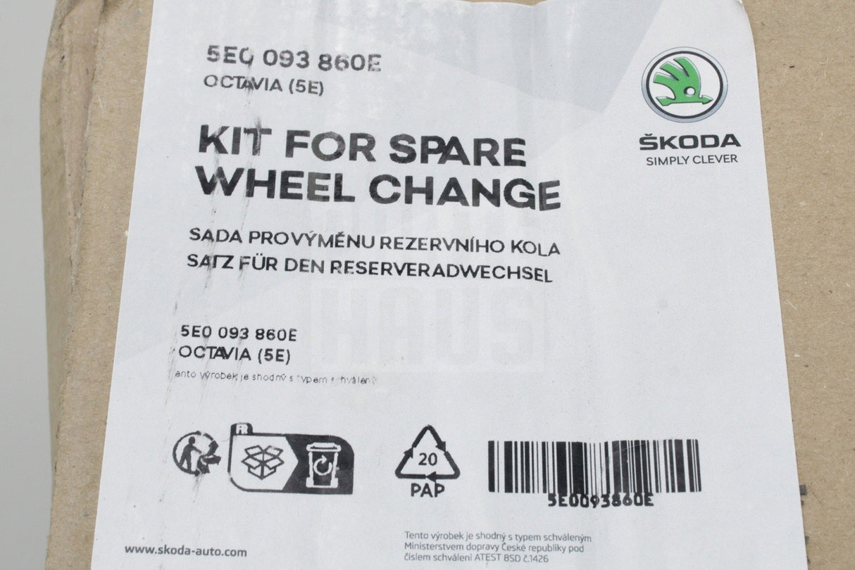 Skoda Octavia 2013-2021 temporary spare wheel kit 5E0093860E