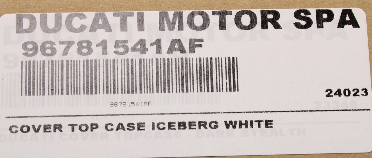 Ducati Multistrada V4 / S Iceberg white rear top box cover 96781541AF