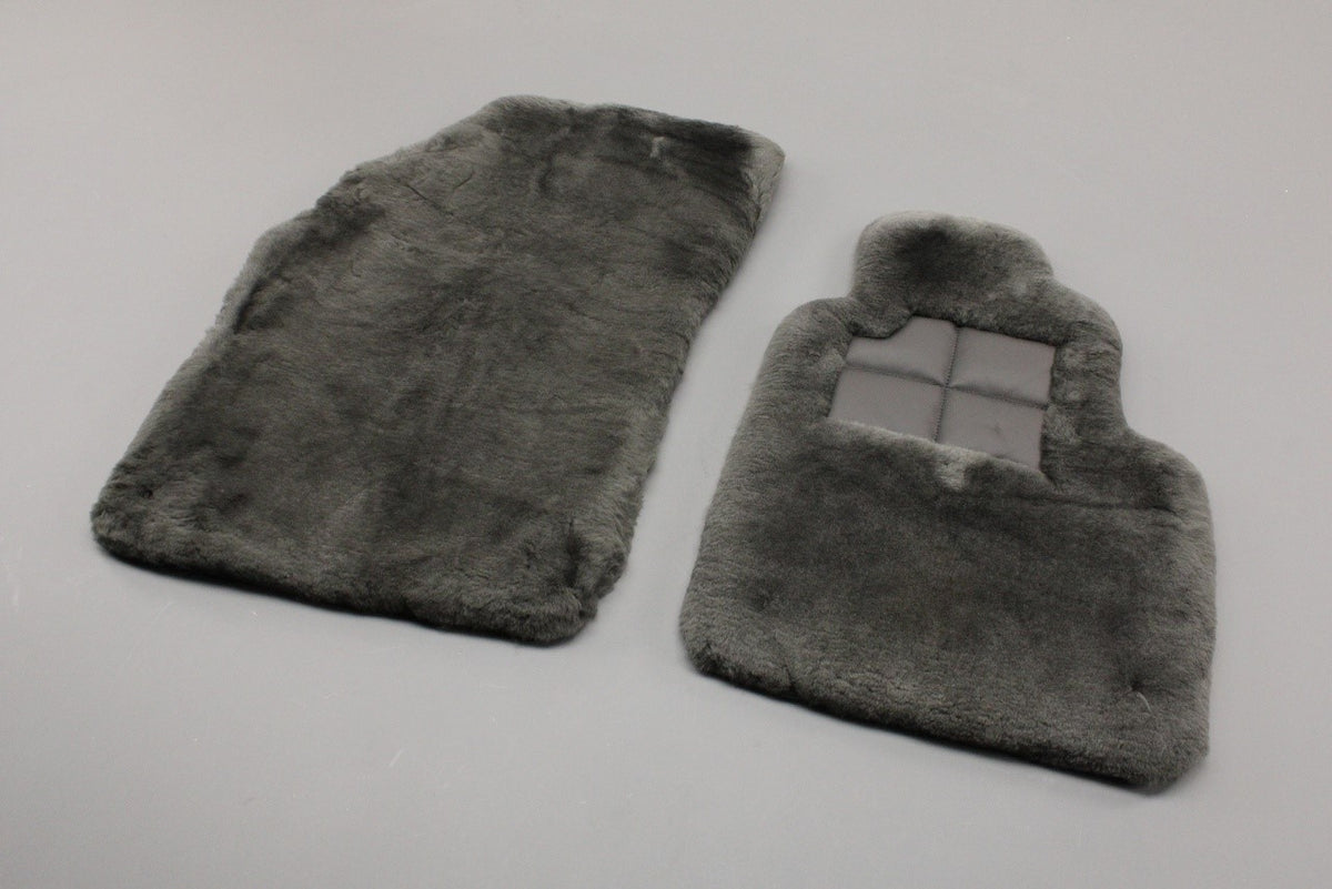 Bentley Continental lambswool front floor mats (Beluga) 3W2863691AE4BH, view 1