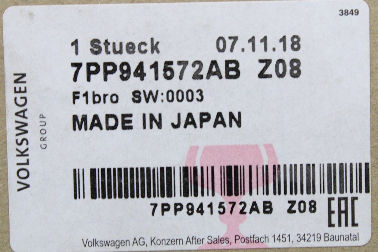 VW Passat B8 Tiguan Audi A4 Q7 Headlight power control unit 7PP941572AB