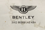 Bentley Continental lambswool front floor mats (Beluga) 3W2863691AE4BH