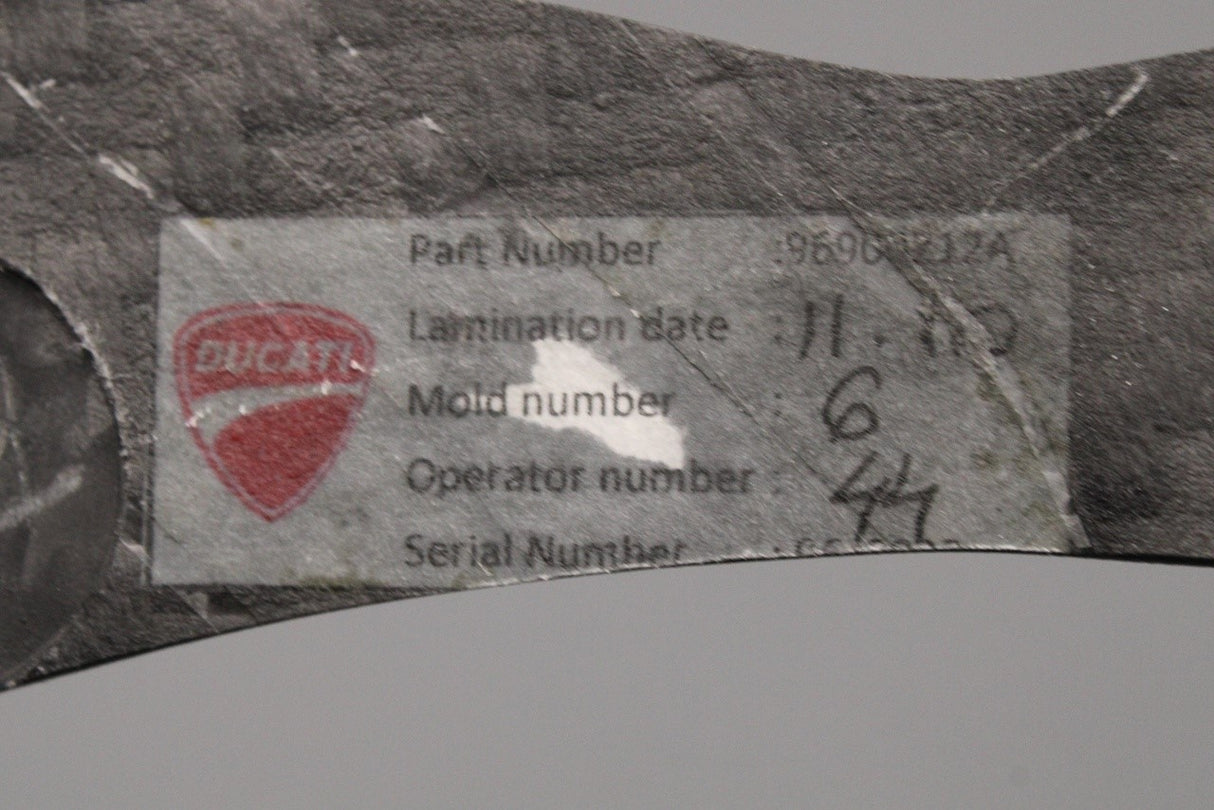 Ducati 1199 1299 V2 Panigale 14-18 carbon swingarm cover guard 96900212A