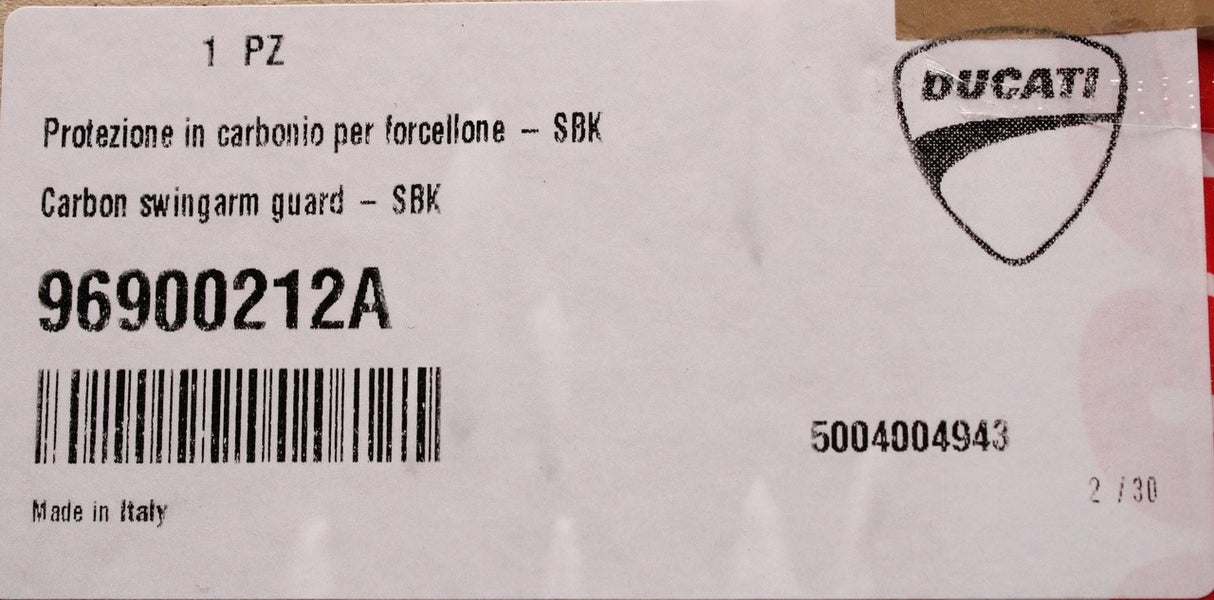 Ducati 1199 1299 V2 Panigale 14-18 carbon swingarm cover guard 96900212A