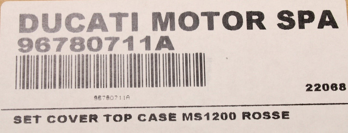 Ducati Multistrada 2015-2017 top case cover set (red) 96780711A