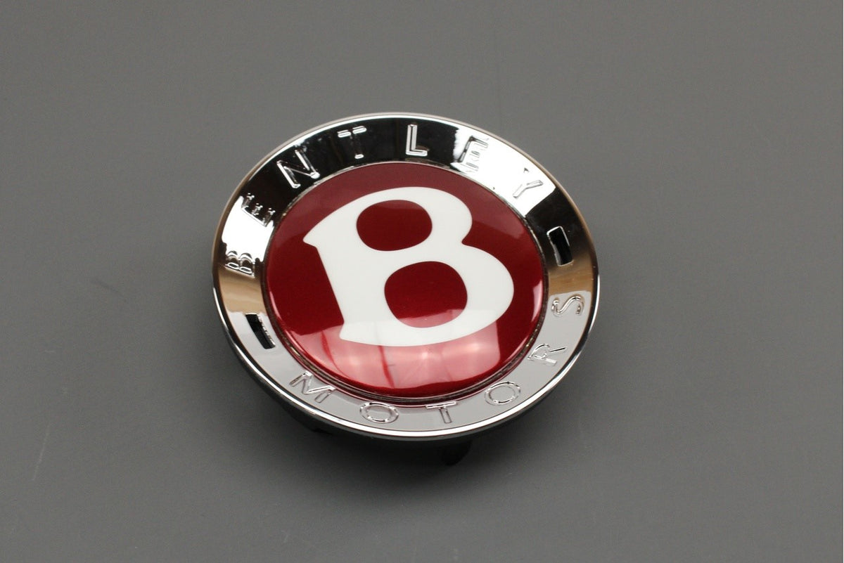 Bentley Continental GT GTC 2012-2018 wheel centre cap (red) 3W0601159M, view 1