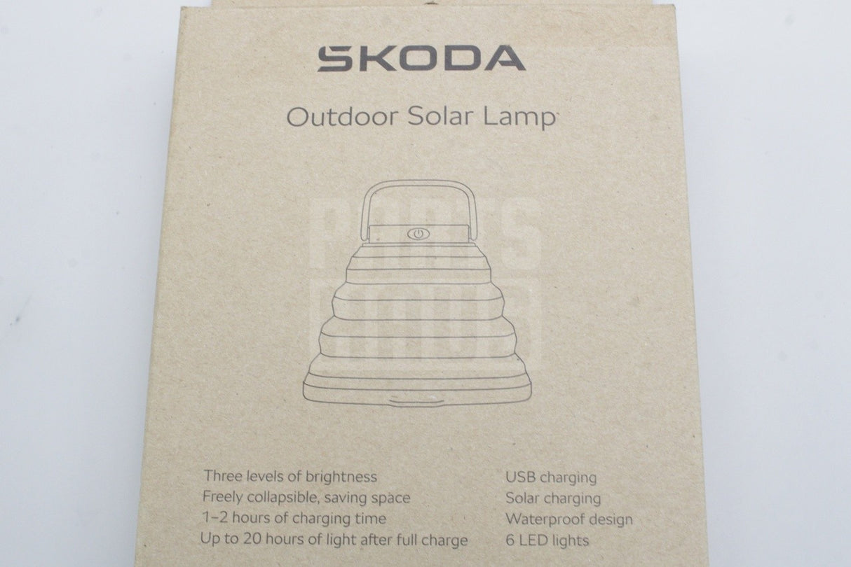 Skoda accessory collapsible outdoor solar lamp 6U0069690A