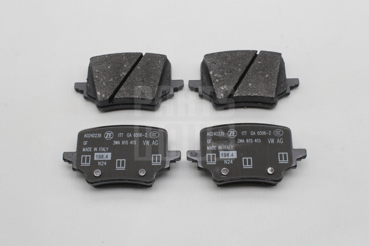 VW Tiguan Passat 24-on Audi Q3 Skoda CUPRA rear brake pads set 3WA698451