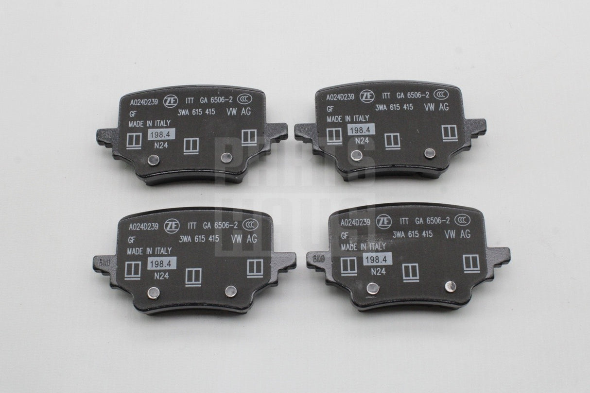 VW Tiguan Passat 24-on Audi Q3 Skoda CUPRA rear brake pads set 3WA698451