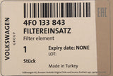 Audi A6 S6 2005-2011 2.4 2.8 3.0 3.2 4.2 SI air filter element 4F0133843