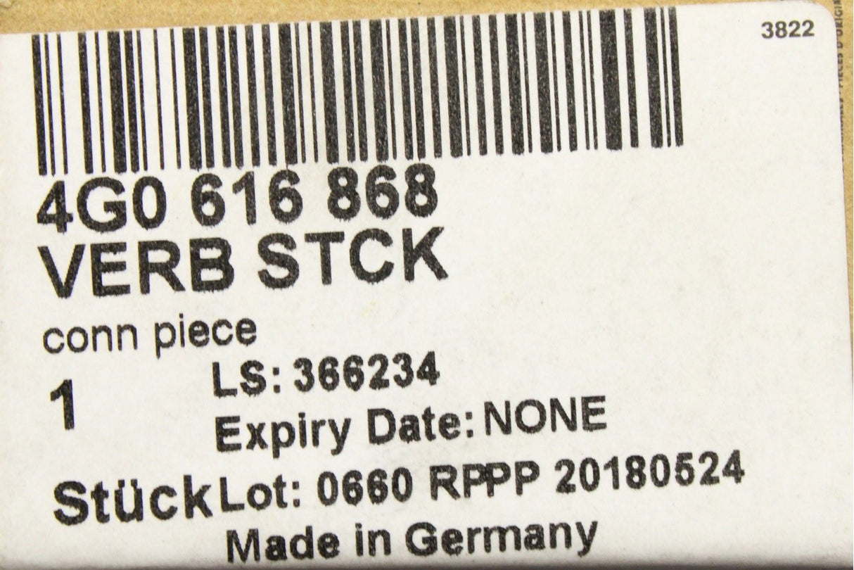 Audi RS4 RS5 RS6 RS7 air suspension line connector union (x1) 4G0616868