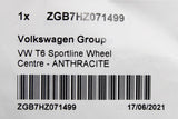 VW Transporter T6 Sportline single alloy wheel cap (x1) ZGB7HZ071499