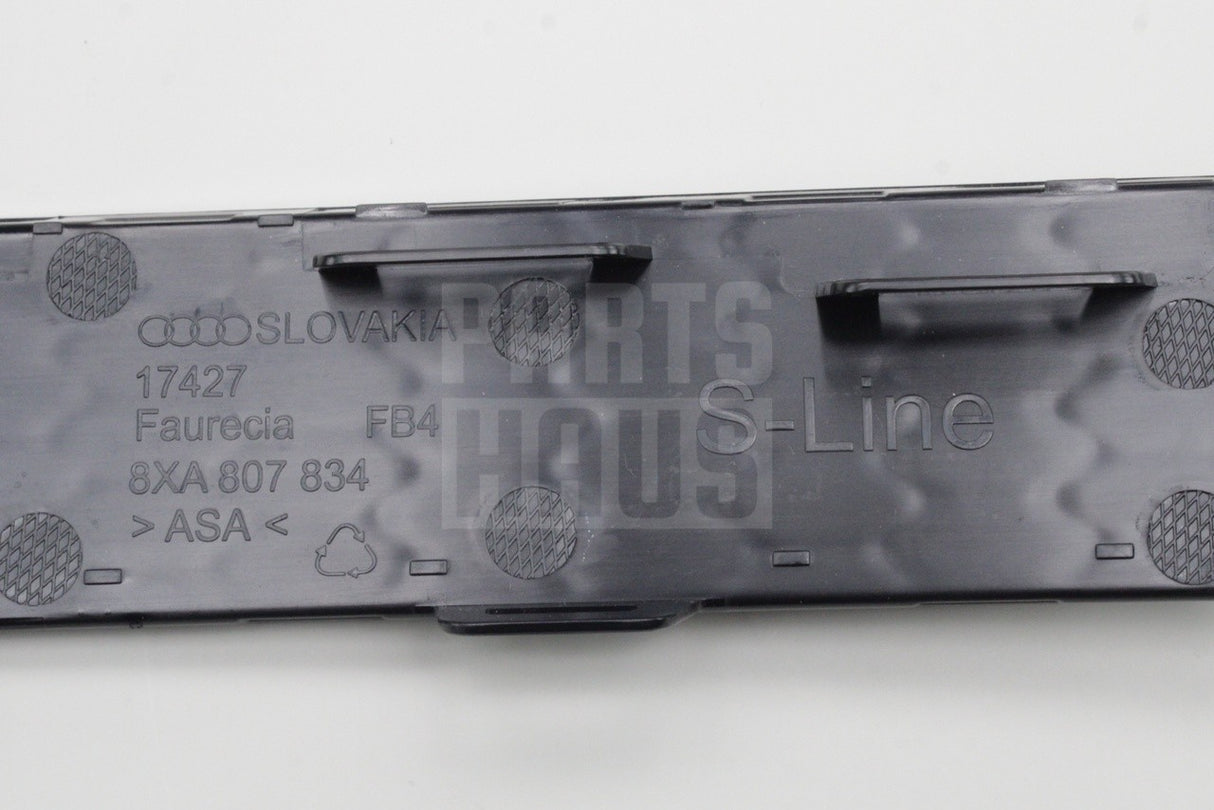 Audi A1 S-Line 15-18 rear bumper grille insert trim right 8XA807834 9B9