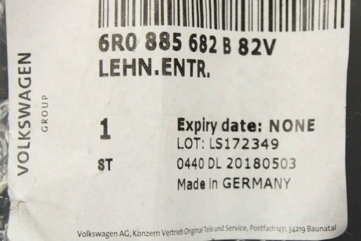 VW Polo 6R 6C rear seat backrest release handle right 6R0885682B 82V