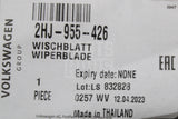 VW Amarok 2022-on drivers side front windscreen wiper blade 2HJ955426