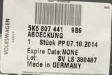 VW Golf MK6 2009-13 rear bumper towing eye cover trim 5K6807441 9B9