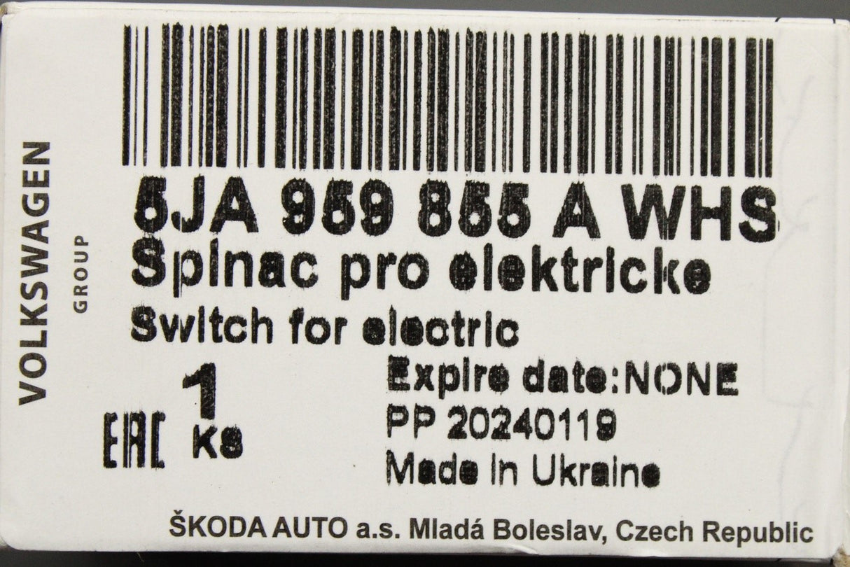 Skoda Fabia Rapid 15-23 passenger electric window switch 5JA959855A WHS