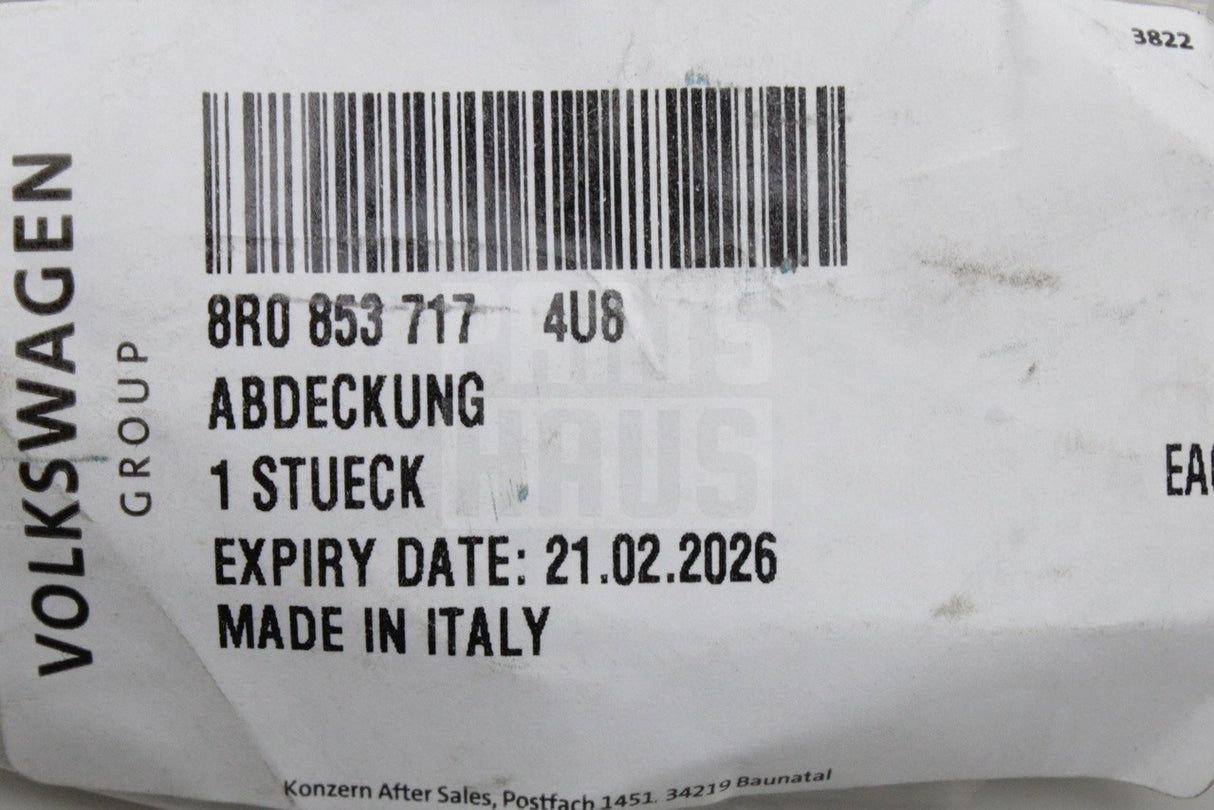 Audi Q5 2009-2017 front wheel arch trim (left) 8R0853717 4U8
