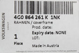 Audi A6 RS6 11-18 A7 RS7 centre console cover frame trim 4G0864261K 1NK