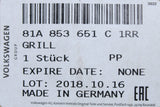 Audi SQ2 2017-on front bumper radiator grille 81A853651C 1RR