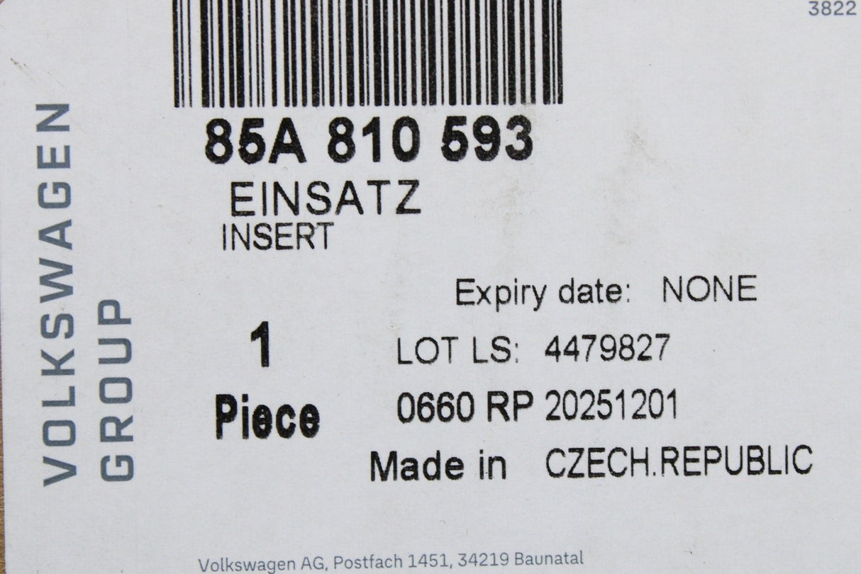 Audi A6 e-tron Avant 2025-on charging port flap housing (left) 85A810593