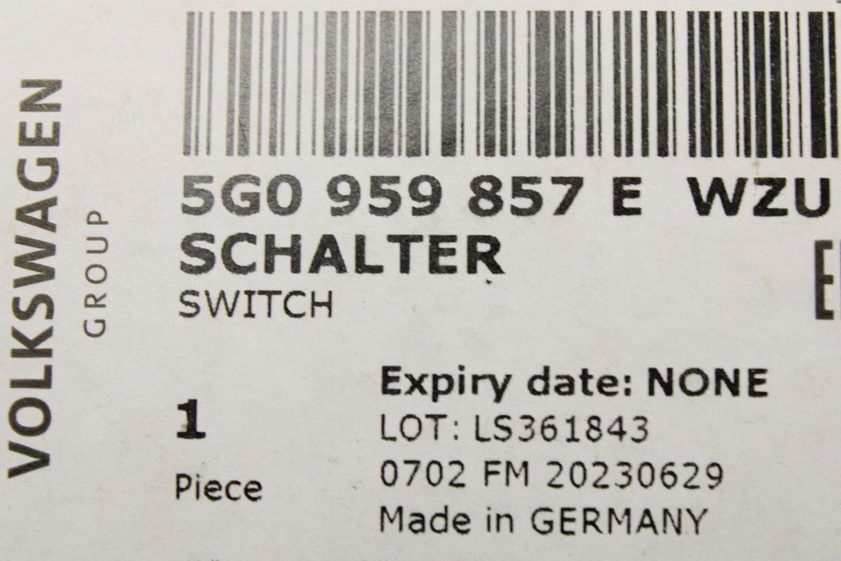 VW Golf MK7 MK8 Tiguan SEAT Leon 13-on window switches 5G0959857E WZU