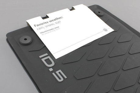 VW ID.5 2022-on front all-weather rubber floor mats RHD 11E061502A 82V