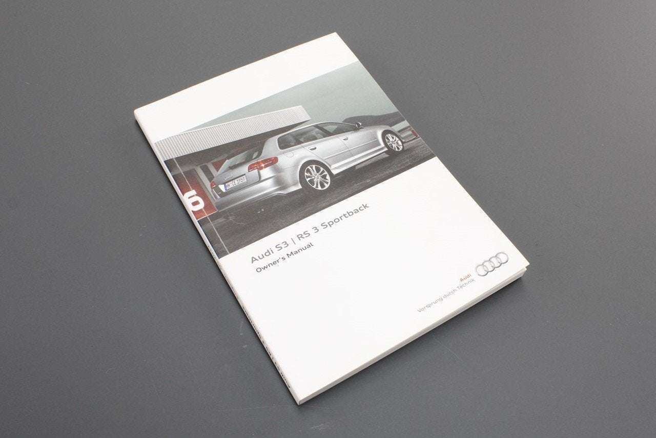 Audi S3 RS3 8P 2011-2013 owners manual handbook booklet