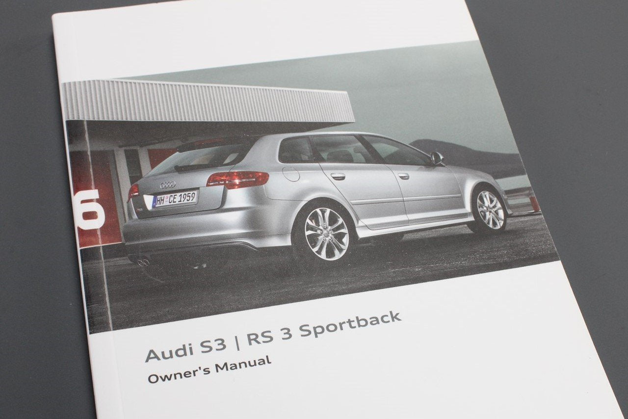 Audi S3 RS3 8P 2011-2013 owners manual handbook booklet