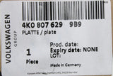 Audi A6 19-on lower front bumper/grille lock plate (left) 4K0807629 9B9