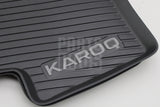 Skoda Karoq 2018-on rear all weather rubber floor mats 57A061512A