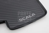 Skoda Scala 2019-on rear all weather rubber floor mats 657061512