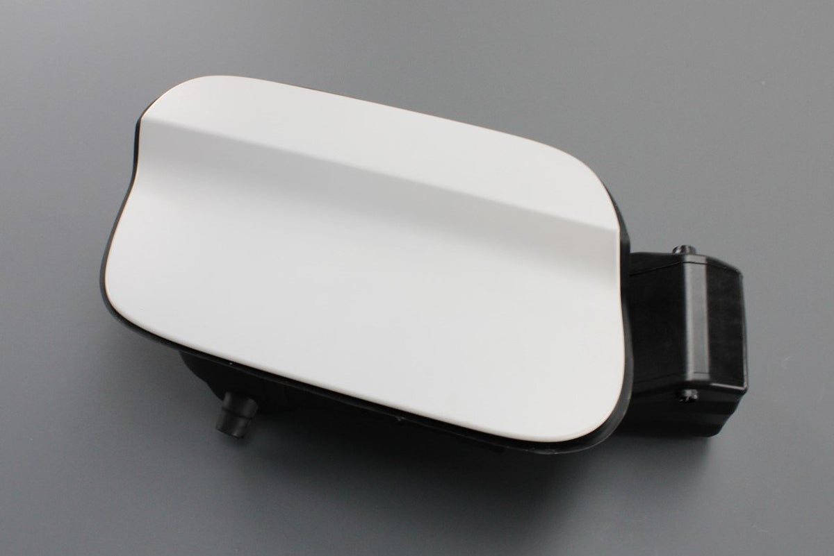 VW Tiguan 2016-24 fuel filler door with housing (primed) 5NA809857E GRU, view 1