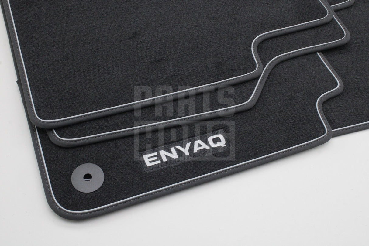 Skoda Enyaq 2021-on RHD prestige textile floor mats set 5LG061270A