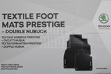 Skoda Enyaq 2021-on RHD prestige textile floor mats set 5LG061270A