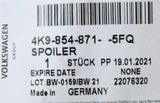 Audi A6 S6 RS6 Avant 2019-on rear boot lid spoiler (left) 4K9854871 5FQ