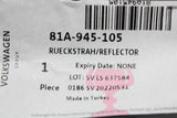Audi Q2 2017-20 rear bumper reflector lens (left) 81A945105