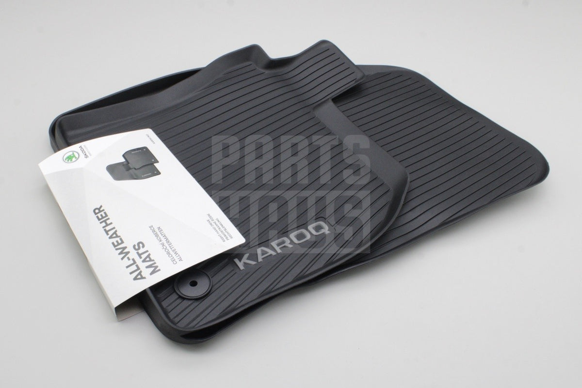 Skoda Karoq 2018-on RHD front all weather floor mats 57C061502A, view 1