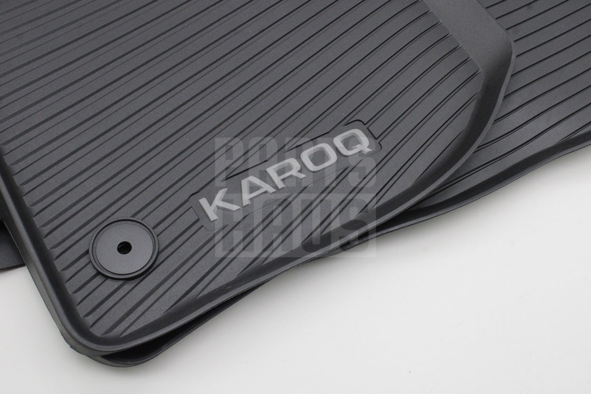 Skoda Karoq 18-on RHD all weather floor mats set 57C061502A / 57A061512A