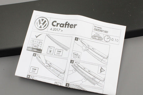 VW Crafter 2017-2020 Rear bumper protector (Black) ZGB2SY071001
