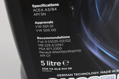 Quantum Synta 10W-40 semi synthetic engine oil (5 Litre) ZGB115QLB01406