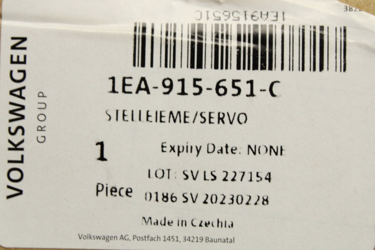 VW Audi Skoda CUPRA charging port lock servo-motor 1EA915651C