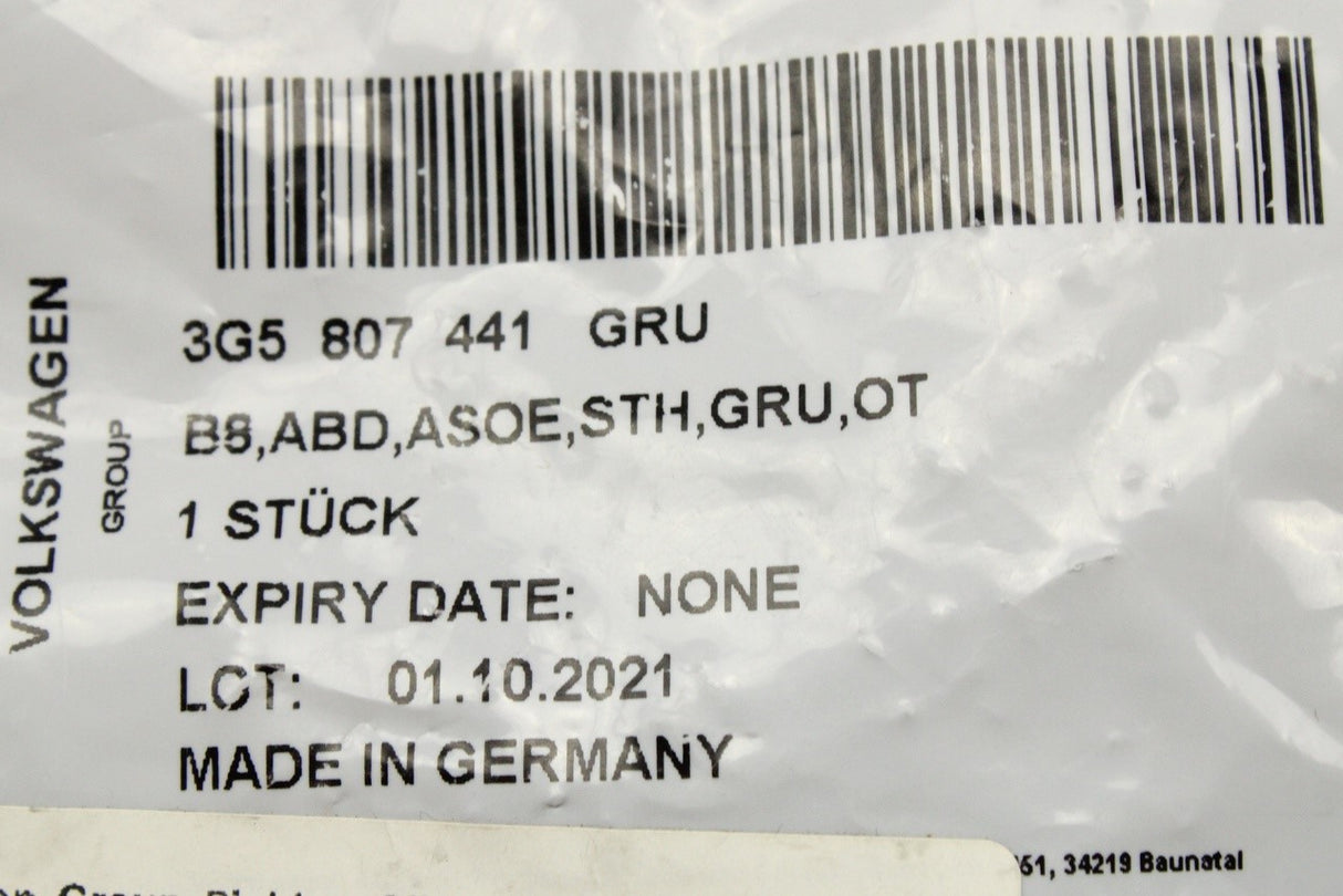 VW Passat B8 Saloon 2015-23 rear towing eye cover trim 3G5807441 GRU