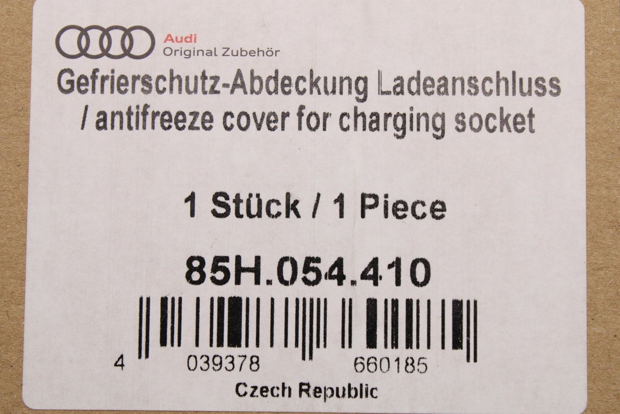 Audi Q4 Q6 e-tron GT charging socket weather protection cover 85H054410