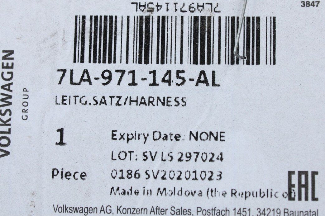 VW Transporter T6.1 2020-on tailgate wiring loom harness 7LA971145AL