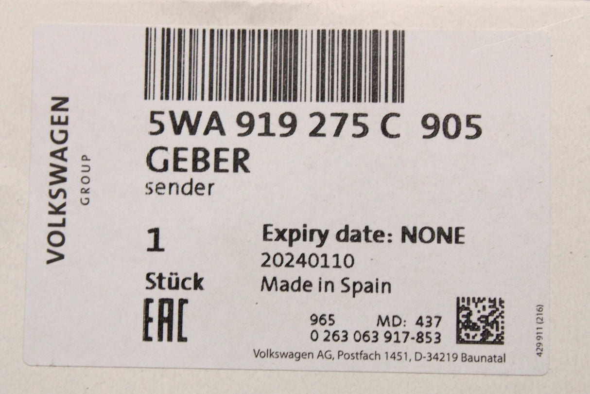 Audi A3 RS3 A5 Avant VW ID.4 ID.5 CUPRA parking sensor 5WA919275C 905