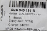 VW Tiguan 2016-24 rear outer tail light gasket seal 5NA945191B
