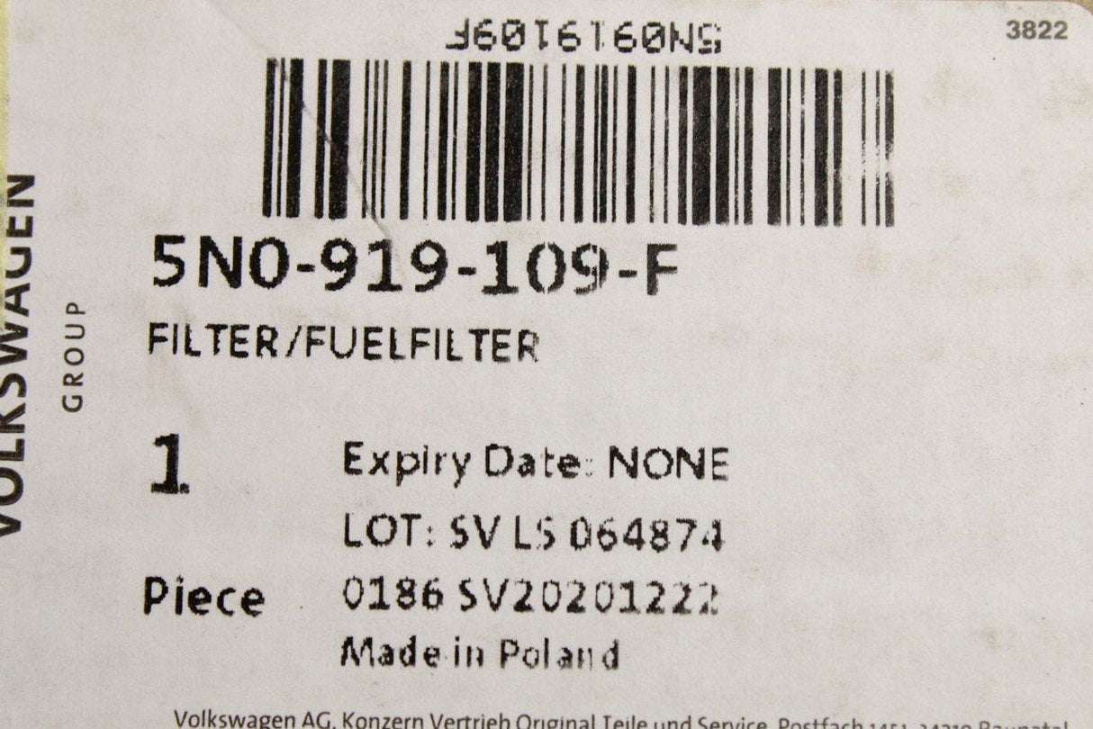 VW Tiguan Audi Q3 RSQ3 2012-2018 fuel tank sending unit and filter (left) 5N0919109F